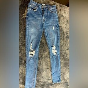 Forever21 Ripped Skinny Jeans